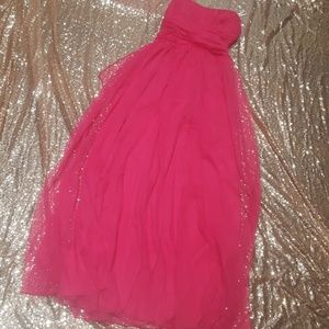 Charlotte Russe long pink tulle dress